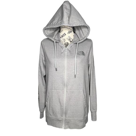The North Face MEDIUM Chest Arm Logo Full Zip Hooded Sweatshirt Jacket - Picture 10 of 15